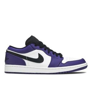 Jordan Women's Low-Top Sneakers in Purple, White & Black